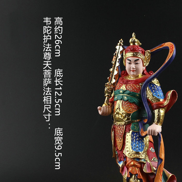 Character Statue, Guan Gong, Wei Tuo, Statue, Buddhist Supplies, Resin Crafts, Home Decorations, Holiday Gifts acacuss