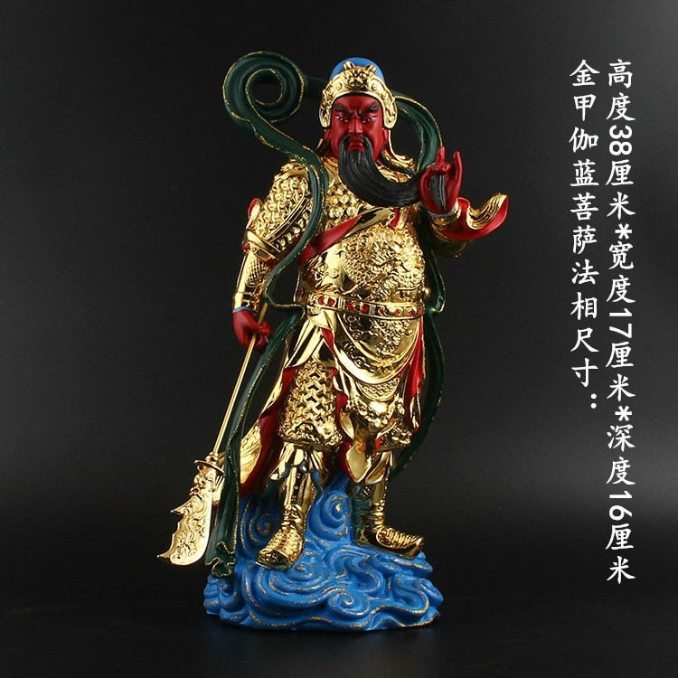 Character Statue, Guan Gong, Wei Tuo, Statue, Buddhist Supplies, Resin Crafts, Home Decorations, Holiday Gifts acacuss