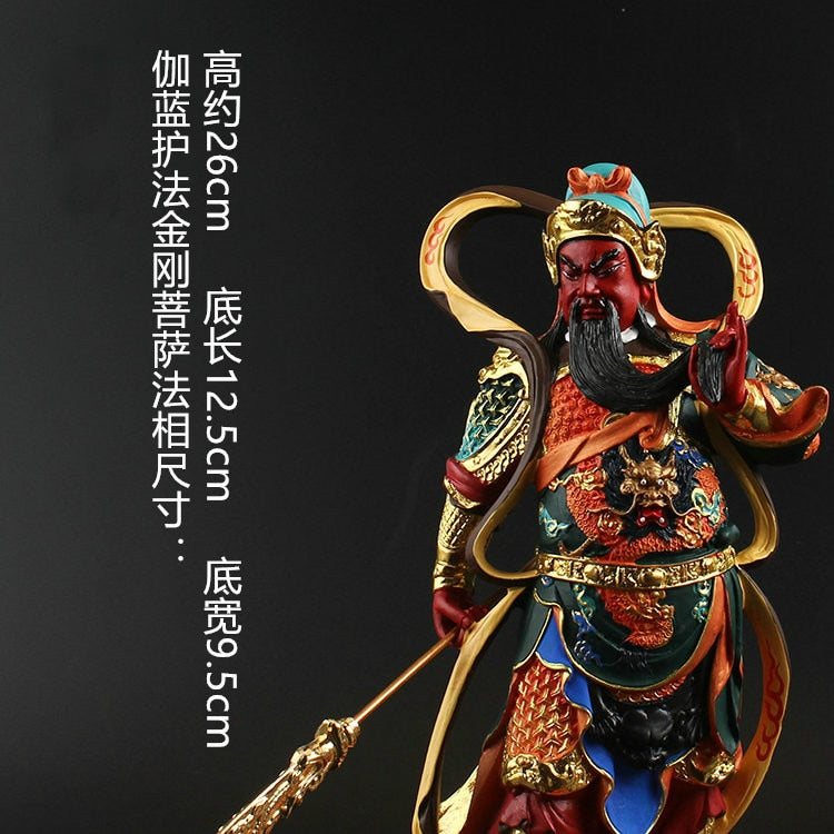 Character Statue, Guan Gong, Wei Tuo, Statue, Buddhist Supplies, Resin Crafts, Home Decorations, Holiday Gifts acacuss