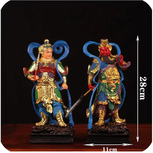 Character Statue, Guan Gong, Wei Tuo, Statue, Buddhist Supplies, Resin Crafts, Home Decorations, Holiday Gifts acacuss