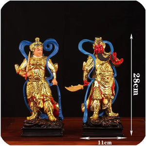 Character Statue, Guan Gong, Wei Tuo, Statue, Buddhist Supplies, Resin Crafts, Home Decorations, Holiday Gifts acacuss