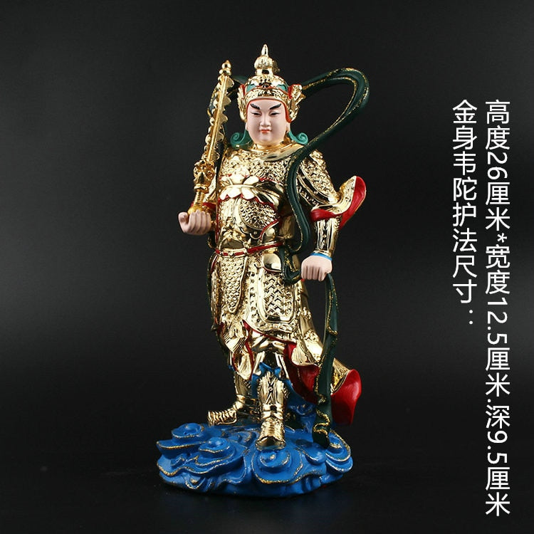 Character Statue, Guan Gong, Wei Tuo, Statue, Buddhist Supplies, Resin Crafts, Home Decorations, Holiday Gifts acacuss