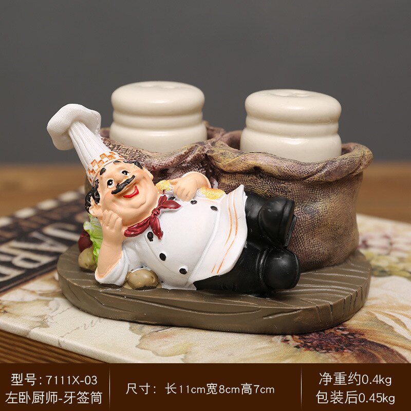 Chef Resin Statue Nordic Abstract Ornaments For Figurines Interior Sculpture Room Home Decor acacuss