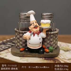 Chef Resin Statue Nordic Abstract Ornaments For Figurines Interior Sculpture Room Home Decor acacuss