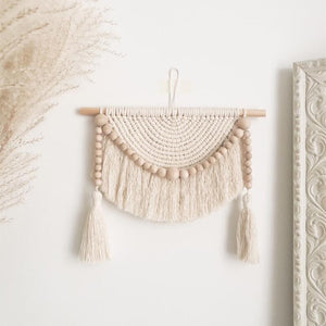 Chic Macrame Wall Hanging Bohemian Style Cotton Hand Weaving Tapestry For Living Room Bedroom Wall Decoration House Home Decor acacuss
