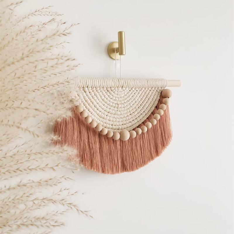 Chic Macrame Wall Hanging Bohemian Style Cotton Hand Weaving Tapestry For Living Room Bedroom Wall Decoration House Home Decor acacuss