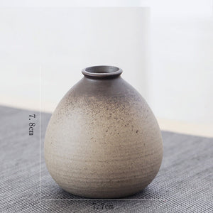 China pottery small vase retro flower floral ceramic decorative container vase modern home decoration acacuss