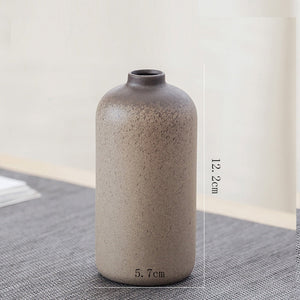 China pottery small vase retro flower floral ceramic decorative container vase modern home decoration acacuss
