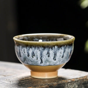 Chinese 6 pcs/set Ceramic Tea Cup Ice Cracked Glaze Cup Kung Fu tea set Small Porcelain Tea Bowl Teacup Tea Accessories Drinkware acacuss