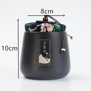 Chinese Blue and White Porcelain Ceramics Tea Caddy Tieguanyin Sealed Containers Travel Tea Bag Storage Box Coffee Canister acacuss