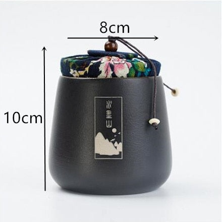 Chinese Blue and White Porcelain Ceramics Tea Caddy Tieguanyin Sealed Containers Travel Tea Bag Storage Box Coffee Canister acacuss