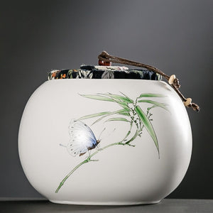 Chinese Ceramic Tea Caddy Large Capacity sealed Storage tank travel Portable Tea Boxes tea containers coffee canister Candy jar acacuss