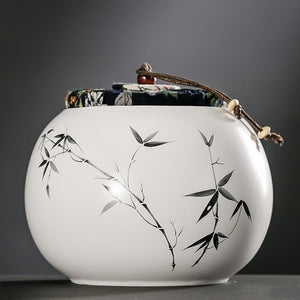 Chinese Ceramic Tea Caddy Large Capacity sealed Storage tank travel Portable Tea Boxes tea containers coffee canister Candy jar acacuss