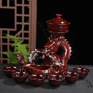 Chinese Dragon TeaPot |  Vintage Tea Set | Kung fu Tea Set acacuss