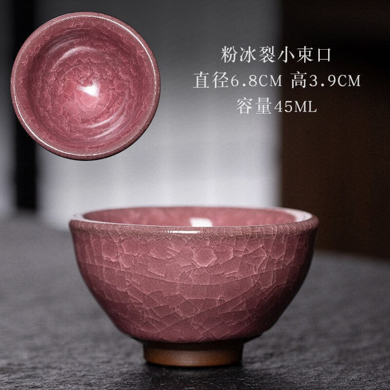 Chinese Jian kiln tea bowl with oilspot glaze Small Tenmoku Tea Cup Natural Ceramic High Temporature Fired Eco-friendly acacuss