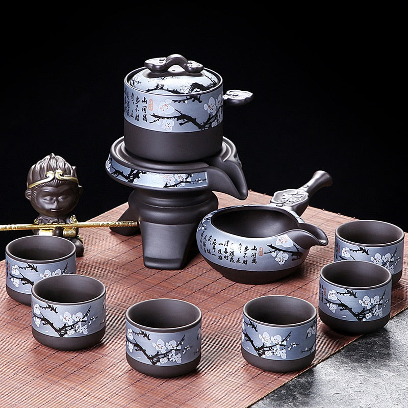 Chinese Kung Fu Tea Set Teapot Gaiwan Complete Yixing Traditional Puer Tea Cup Set Gift Ceremony Taza De Te Kitchen Drinkware acacuss