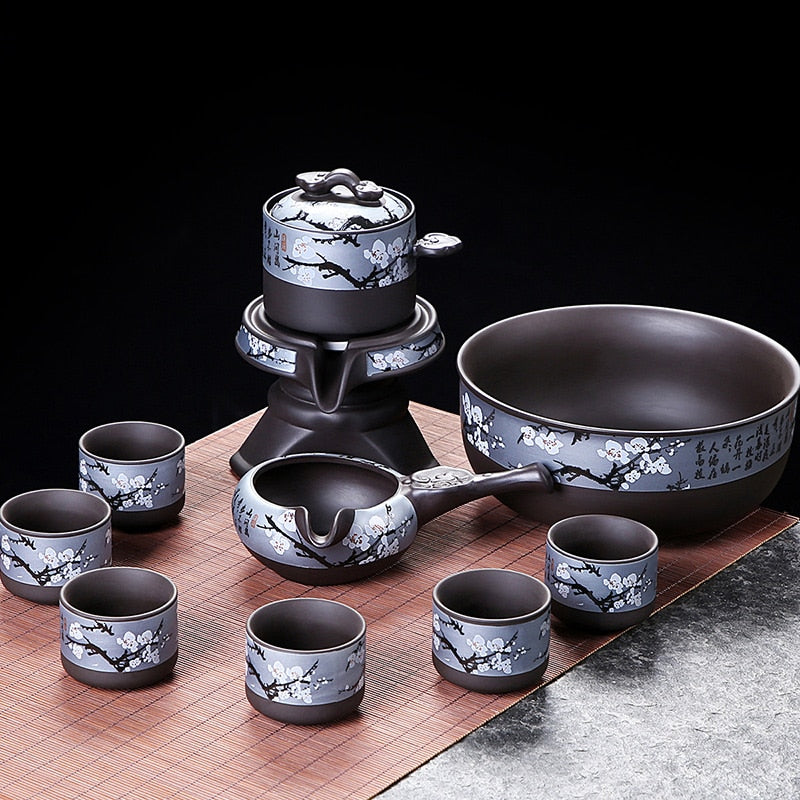 Chinese Kung Fu Tea Set Teapot Gaiwan Complete Yixing Traditional Puer Tea Cup Set Gift Ceremony Taza De Te Kitchen Drinkware acacuss
