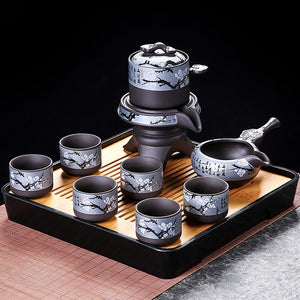 Chinese Kung Fu Tea Set Teapot Gaiwan Complete Yixing Traditional Puer Tea Cup Set Gift Ceremony Taza De Te Kitchen Drinkware acacuss
