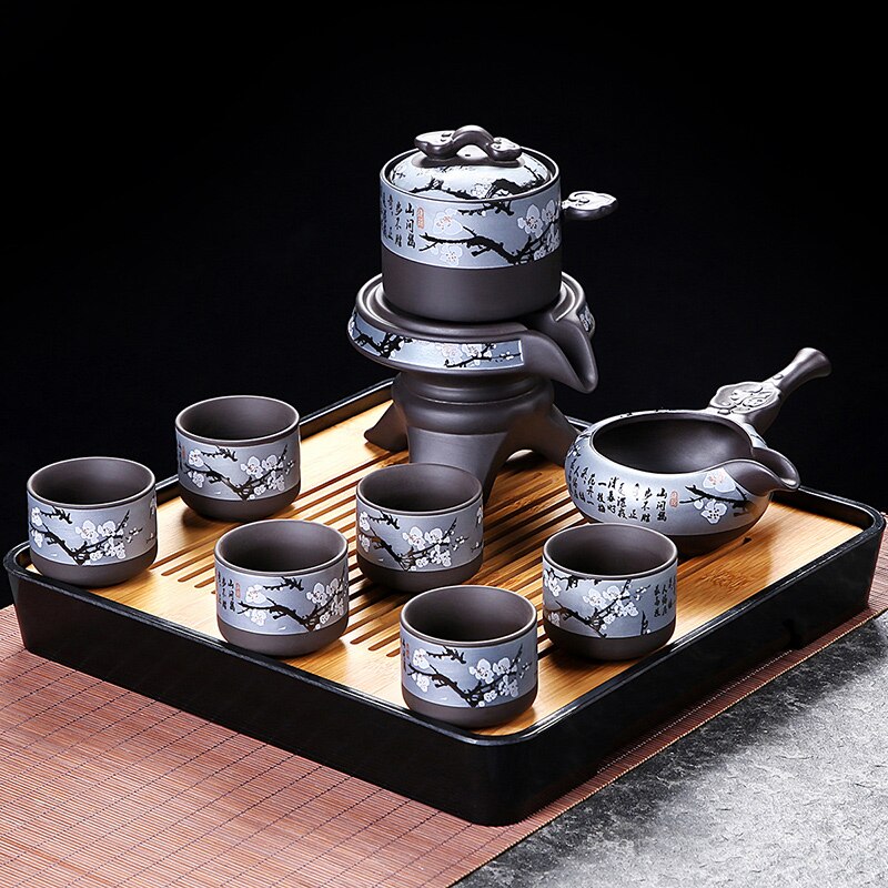 Chinese Kung Fu Tea Set Teapot Gaiwan Complete Yixing Traditional Puer Tea Cup Set Gift Ceremony Taza De Te Kitchen Drinkware acacuss