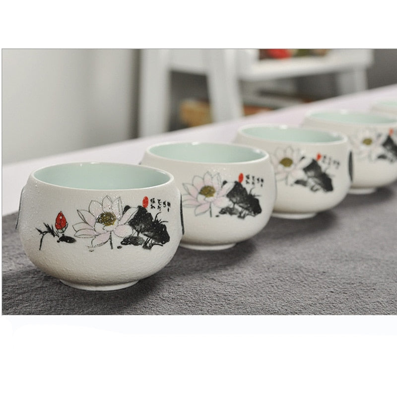 Chinese Kung Fu Tea Set White Ceramic Portable Teapot Porcelain Teaset Gaiwan Tea Cups Of Tea Ceremony Tea Pot acacuss