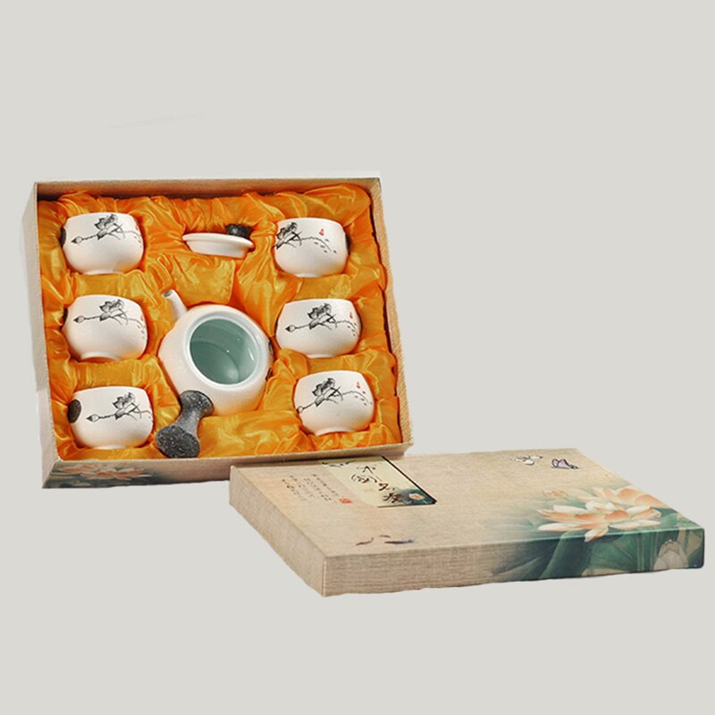 Chinese Kung Fu Tea Set White Ceramic Portable Teapot Porcelain Teaset Gaiwan Tea Cups Of Tea Ceremony Tea Pot acacuss