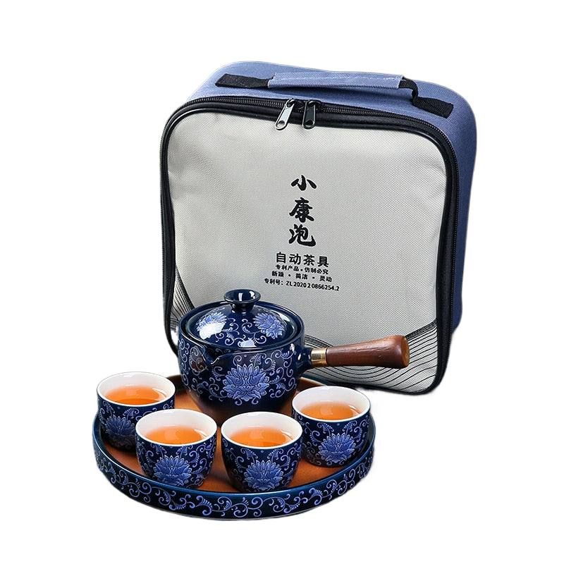 中国カンフーティーセットトラベルティーセットセラミックポータブル