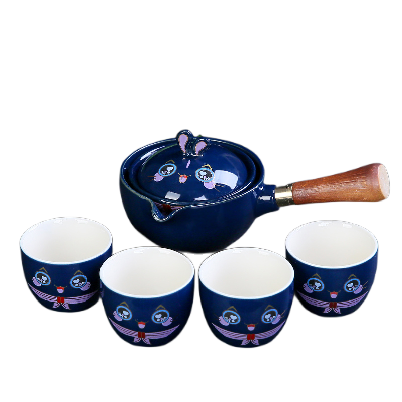 Chinese Kung Fu Tea set Travel Tea set Ceramic Portable Tea set Teapot Tea Maker Infuser Teacup acacuss