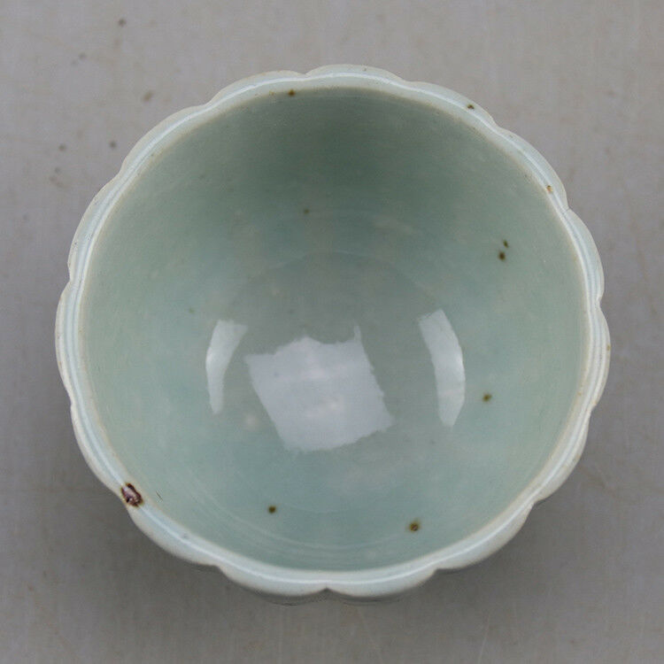 Chinese Old Blue and White Flower Pattern Lotus-Mouth Porcelain Tea/wine Cup Desk Decoration Home Decor acacuss