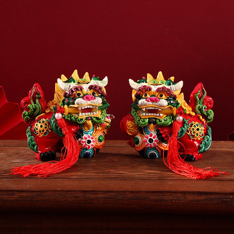 Chinese Style Characteristics Forbidden City Cultural and Creative Dragon Lion Souvenir Ornament Creative Jewelry Gift acacuss