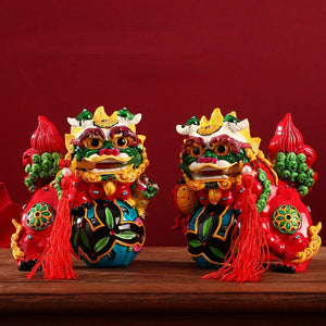 Chinese Style Characteristics Forbidden City Cultural and Creative Dragon Lion Souvenir Ornament Creative Jewelry Gift acacuss