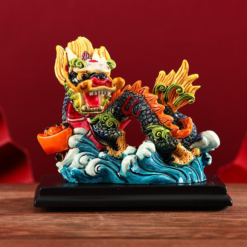 Chinese Style Characteristics Forbidden City Cultural and Creative Dragon Lion Souvenir Ornament Creative Jewelry Gift acacuss