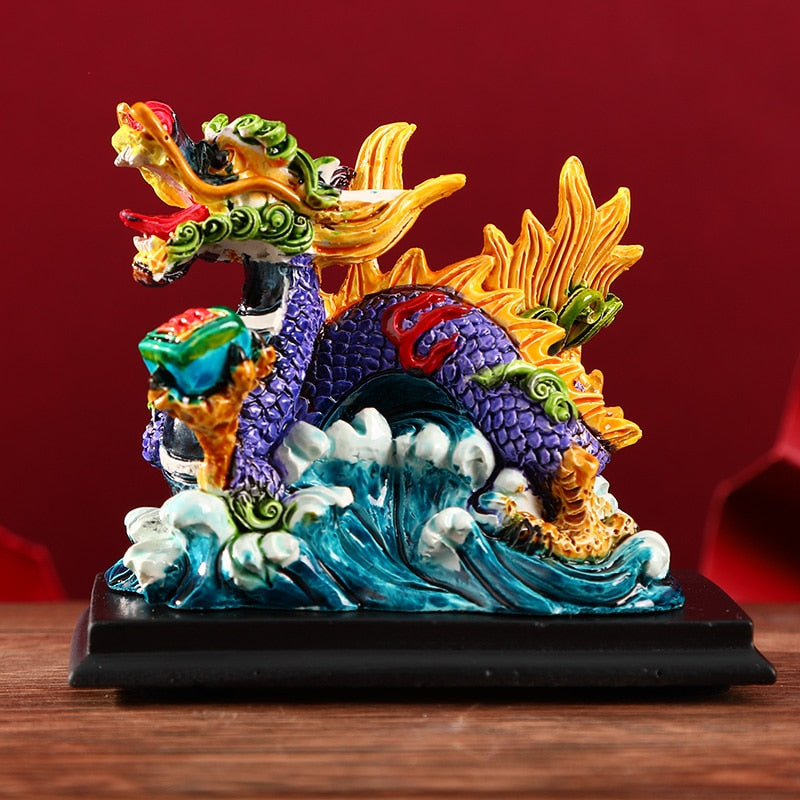 Chinese Style Characteristics Forbidden City Cultural and Creative Dragon Lion Souvenir Ornament Creative Jewelry Gift acacuss