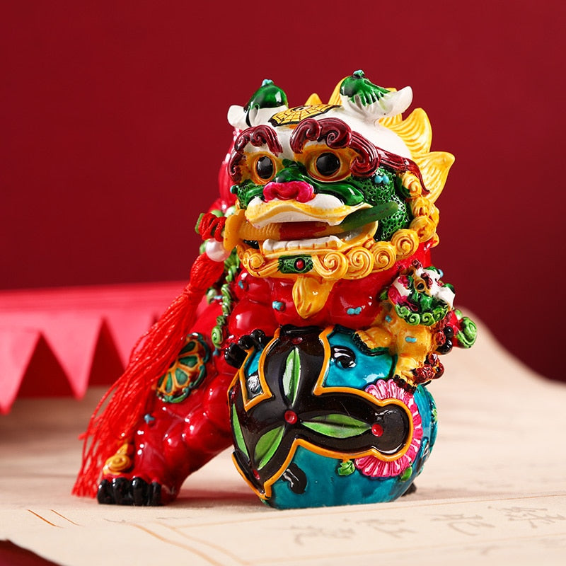 Chinese Style Characteristics Forbidden City Cultural and Creative Dragon Lion Souvenir Ornament Creative Jewelry Gift acacuss
