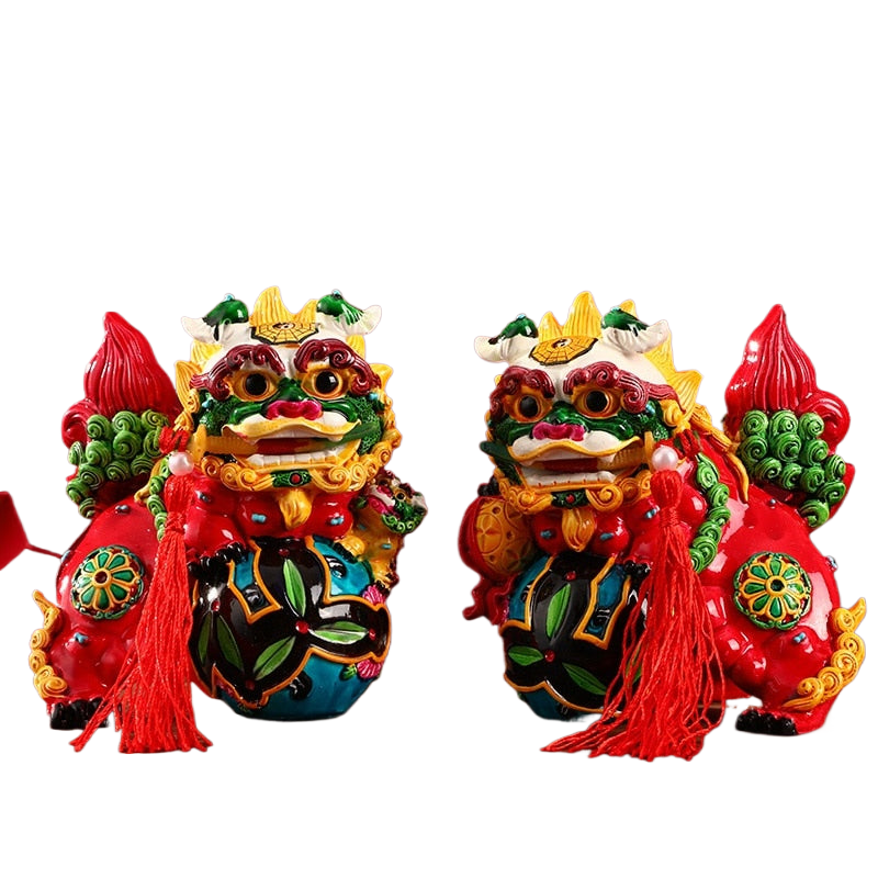 Chinese Style Characteristics Forbidden City Cultural and Creative Dragon Lion Souvenir Ornament Creative Jewelry Gift acacuss