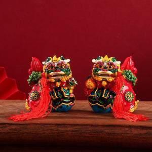 Chinese Style Characteristics Forbidden City Cultural and Creative Dragon Lion Souvenir Ornament Creative Jewelry Gift acacuss