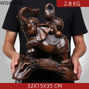 Chinese Style Elephant Animal Wine Cabinet Statue Ornaments Resin Sculpture Crafts Home Decoration Accessories Wedding Gifts acacuss