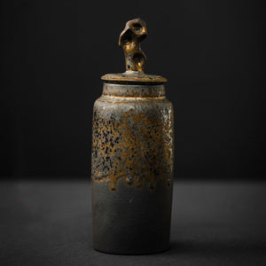 Chinese Style Stoneware Handmade Kanyama Tea Caddy acacuss