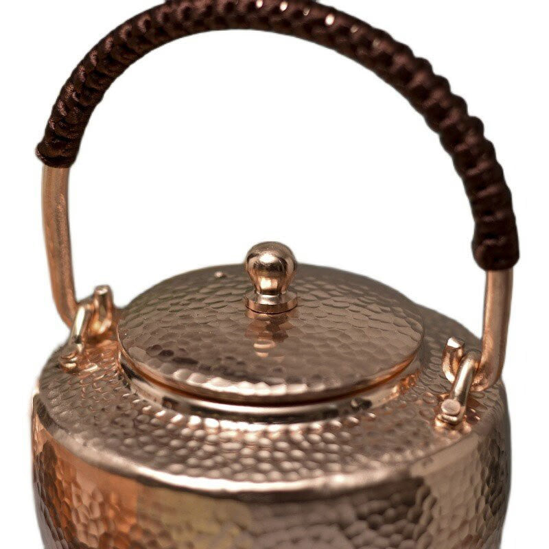 Chinese Teapot Tea Pot Set Traditional Surface Hand-painted Teapot Handmade Hot Water Kettle Copper Burn Kettle Kongfu Tea Set acacuss