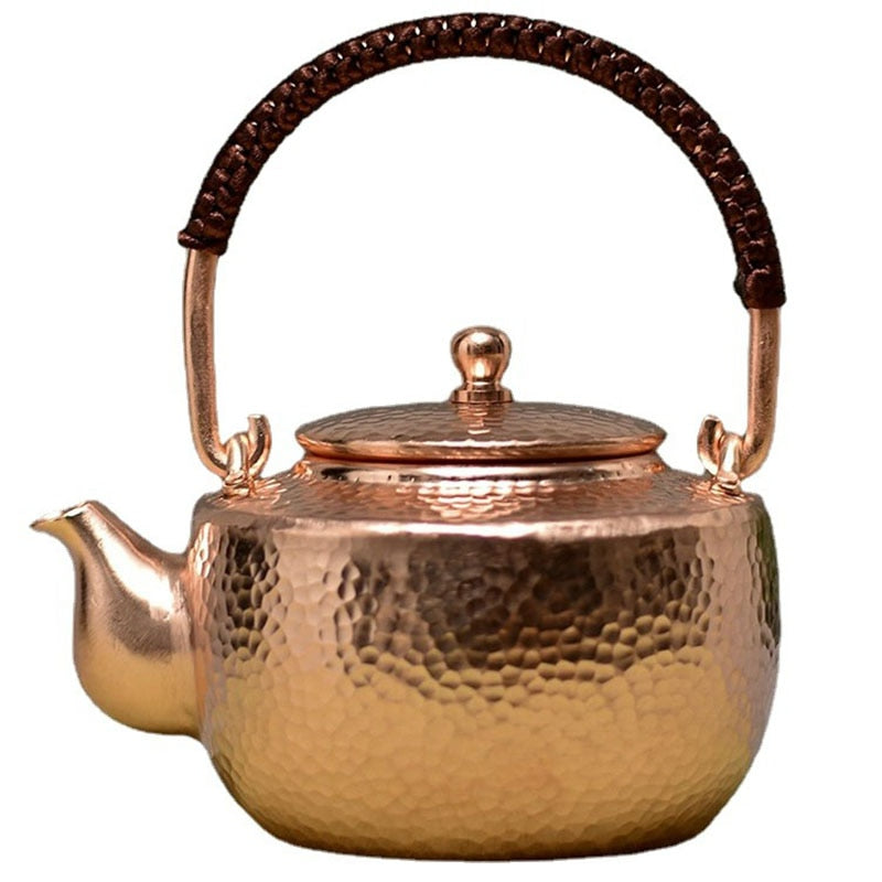 Chinese Teapot Tea Pot Set Traditional Surface Hand-painted Teapot Handmade Hot Water Kettle Copper Burn Kettle Kongfu Tea Set acacuss