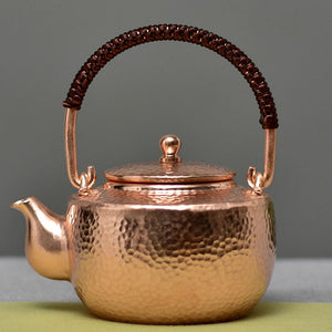 Chinese Teapot Tea Pot Set Traditional Surface Hand-painted Teapot Handmade Hot Water Kettle Copper Burn Kettle Kongfu Tea Set acacuss