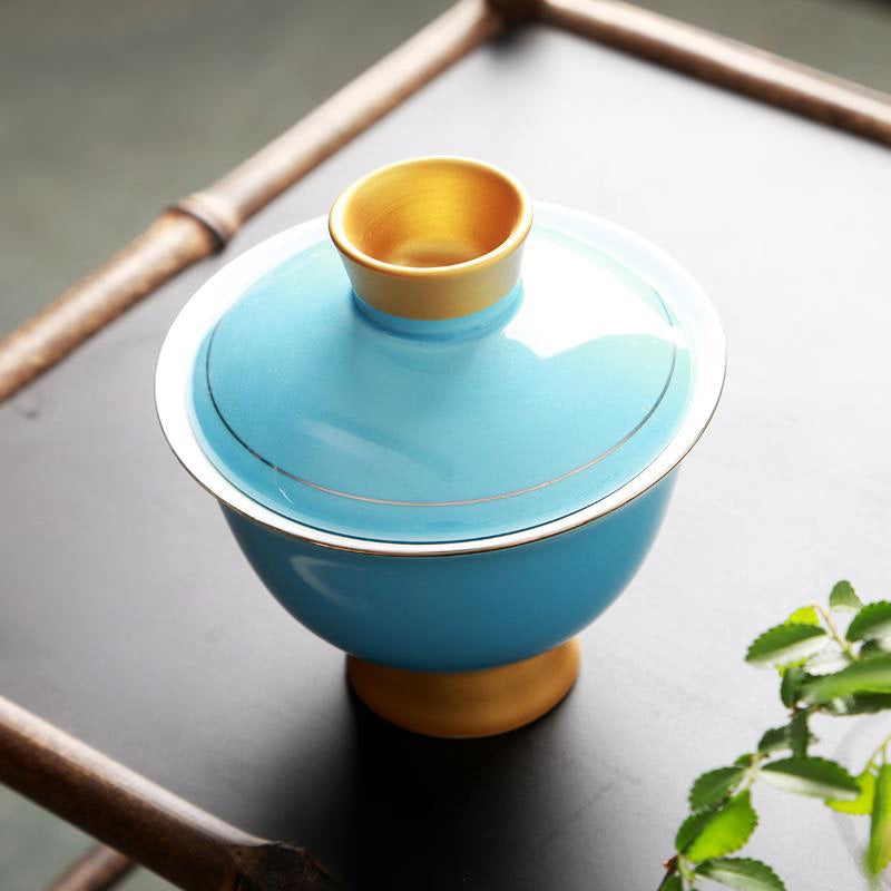 Chinese Traditions Gaiwan Ceramics Tea Set KungFu Tea Cups Porcelain Tea Bowl Tureen for Travel Kettle Drinkware Tools 180ml acacuss