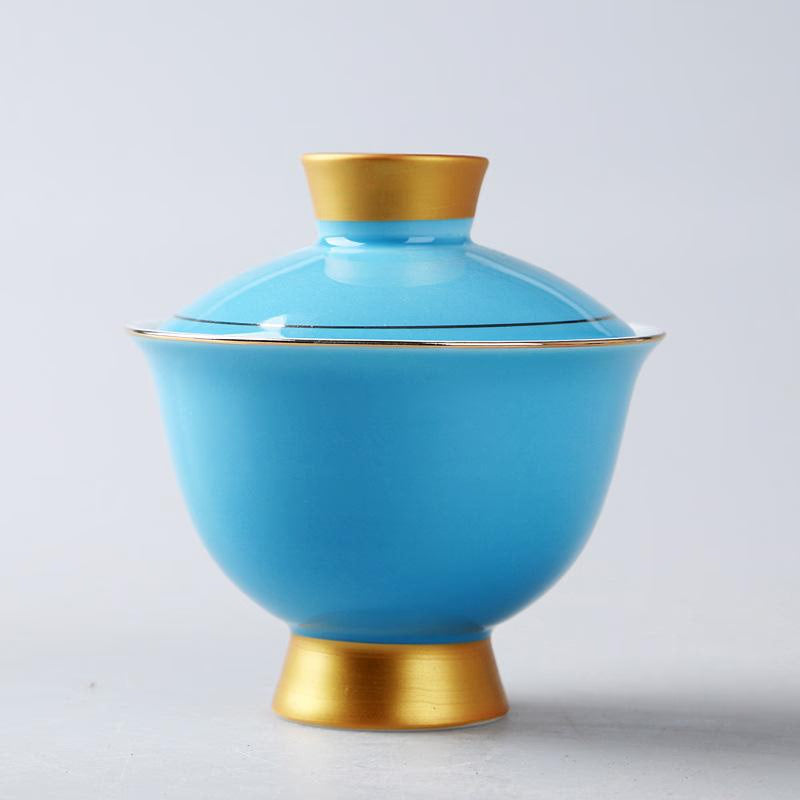 Chinese Traditions Gaiwan Ceramics Tea Set KungFu Tea Cups Porcelain Tea Bowl Tureen for Travel Kettle Drinkware Tools 180ml acacuss