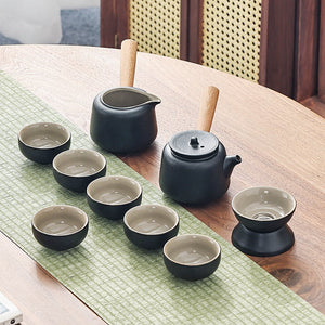 Chinese Travel Tea Set Gaiwan Portable Infusers Ceremony Ceramic Tea Sets Teacup Complete Tools Gift Juego Te Kitchen Teaware acacuss