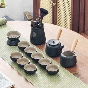 Chinese Travel Tea Set Gaiwan Portable Infusers Ceremony Ceramic Tea Sets Teacup Complete Tools Gift Juego Te Kitchen Teaware acacuss