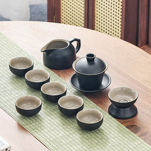 Chinese Travel Tea Set Gaiwan Portable Infusers Ceremony Ceramic Tea Sets Teacup Complete Tools Gift Juego Te Kitchen Teaware acacuss