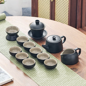 Chinese Travel Tea Set Gaiwan Portable Infusers Ceremony Ceramic Tea Sets Teacup Complete Tools Gift Juego Te Kitchen Teaware acacuss