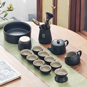 Chinese Travel Tea Set Gaiwan Portable Infusers Ceremony Ceramic Tea Sets Teacup Complete Tools Gift Juego Te Kitchen Teaware acacuss
