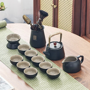 Chinese Travel Tea Set Gaiwan Portable Infusers Ceremony Ceramic Tea Sets Teacup Complete Tools Gift Juego Te Kitchen Teaware acacuss