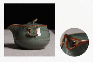 Chinese Vintage Tea Set for One with Two Cups acacuss