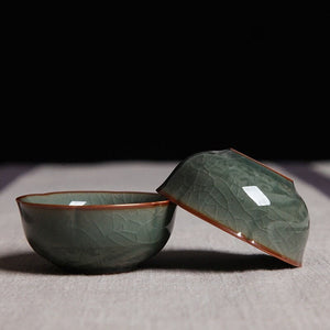 Chinese Vintage Tea Set for One with Two Cups acacuss